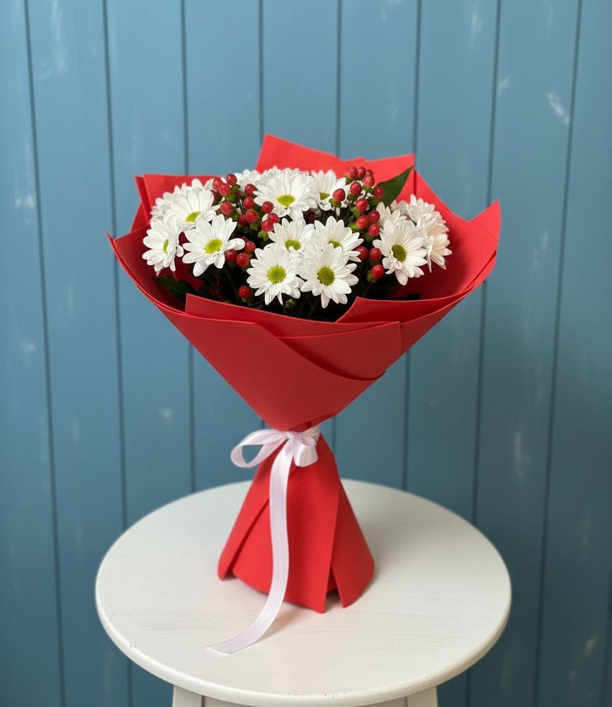 Букет цветов из: Хризантемы в Мильково