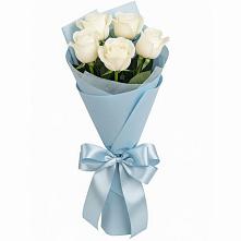 Букет 5 Белых роз Проуд #REPLACE_PRED# Мильково