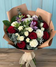 Букет цветов из:  Розы и Альстромерии в Мильково