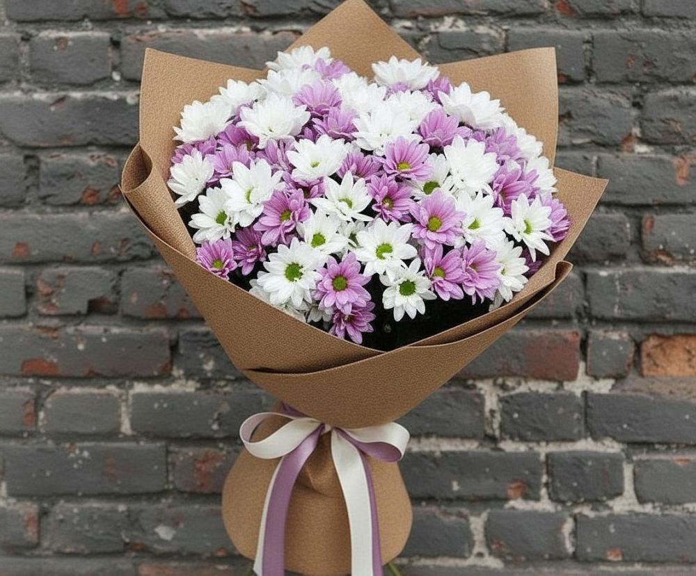 Букет цветов из: Хризантемы в Мильково