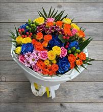 Букет цветов из:  Розы и Хризантемы в Мильково