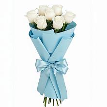 Букет 7 белых роз Проуд #REPLACE_PRED# Мильково