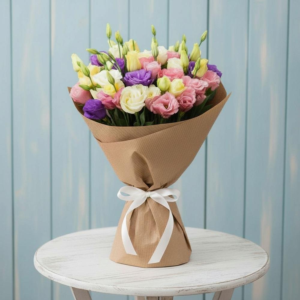 Букет цветов из: Лизиантусы в Мильково