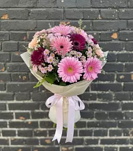 Букет цветов из:  Герберы и Хризантемы в Мильково