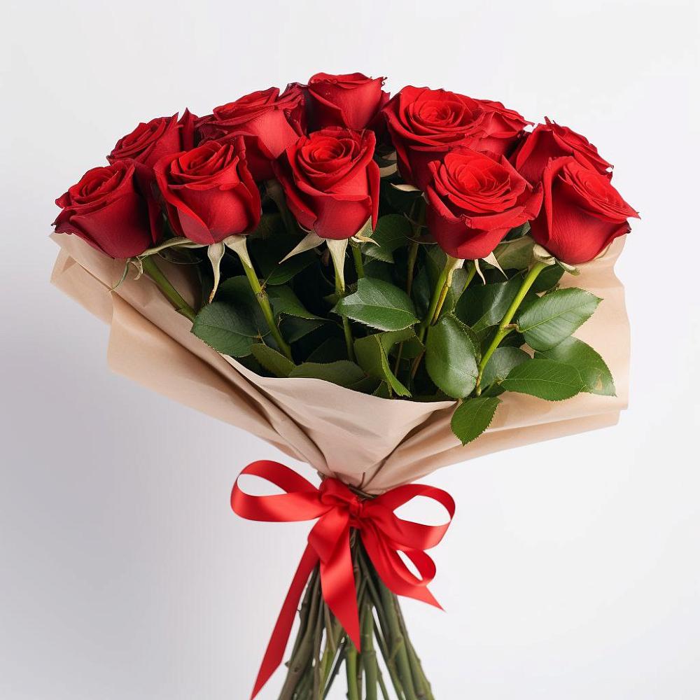 Букет 11 Красных роз Эдлесс Лав в Мильково