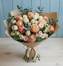 Букет цветов из:  Альстромерии и Розы в Мильково