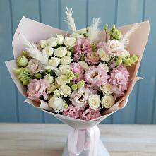 Букет цветов из:  Альстромерии и Розы в Мильково